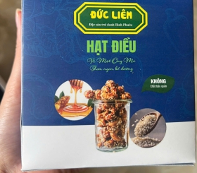 Hạt điều vị mật ong mè hộp lễ 100gr