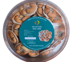 Kẹo hạt điều loại hộp tròn 400g