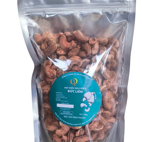 Điều nguyên vị túi zip size trung 500g