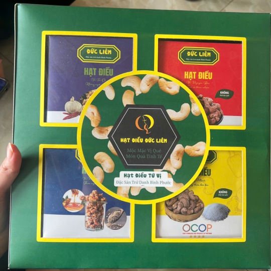 Hạt điều tứ vị hộp lễ 400gr